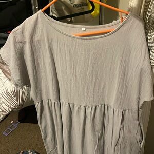 Grey t shirt midi dress